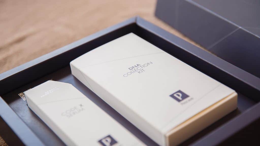 De My Skincaud DNA-kit van Pascaud in de verpakking